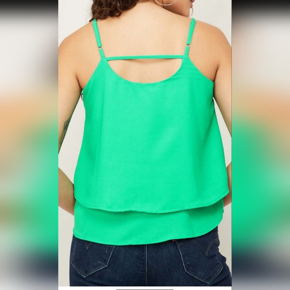 Ginger Solid Layered Spaghetti Top - Picture 5 of 13